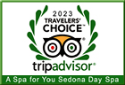 A Spa for You is proud to be one of the few Sedona Spas to be awarded TripAdvisor's Travelers' Choice Award for 2023 for its consistent 5 Star Client Service Reviews since 2011 - Click for A Spa for You TripAdvisor Reviews.